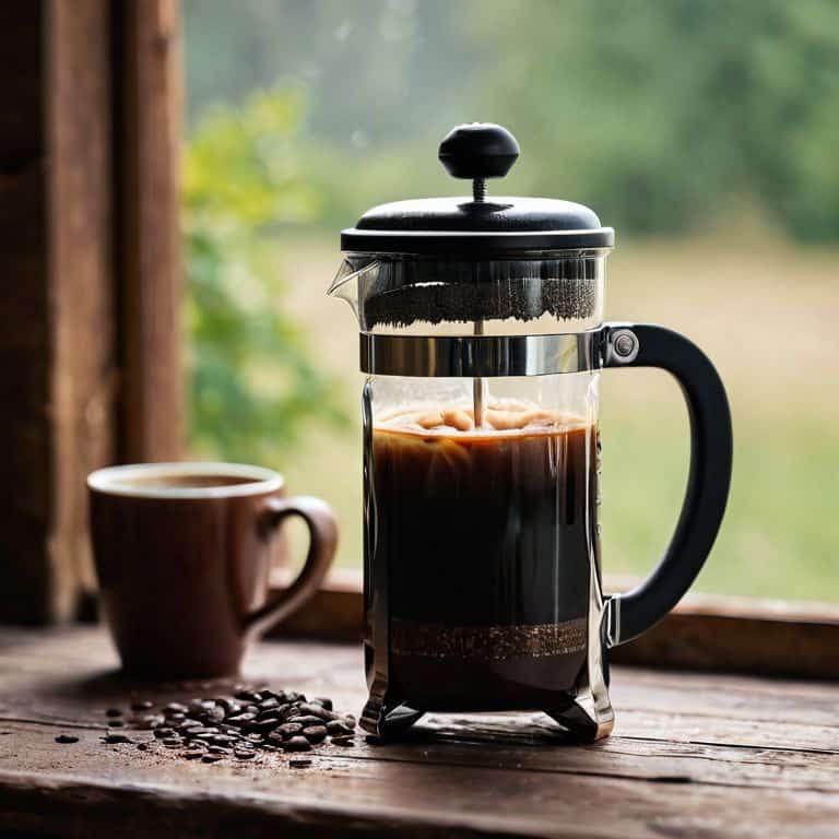 French Press coffee brewer