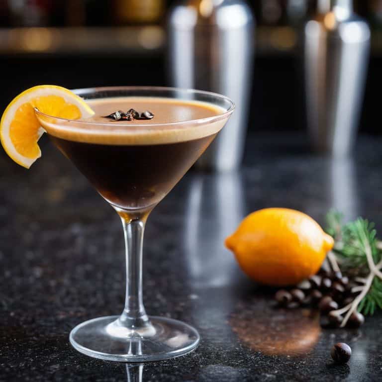 Gin in espresso martini
