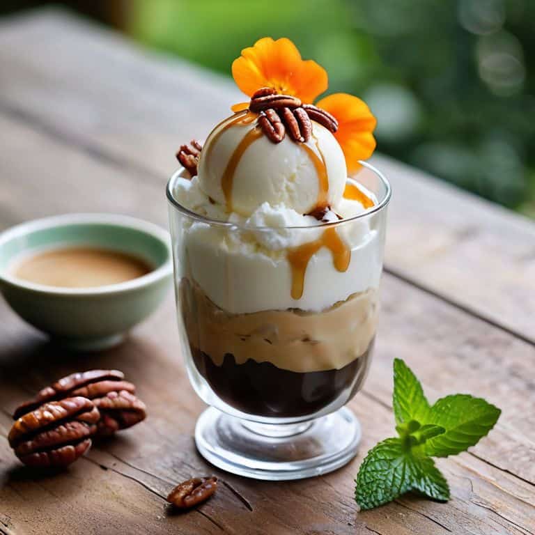 Tropical Oasis Affogato dessert