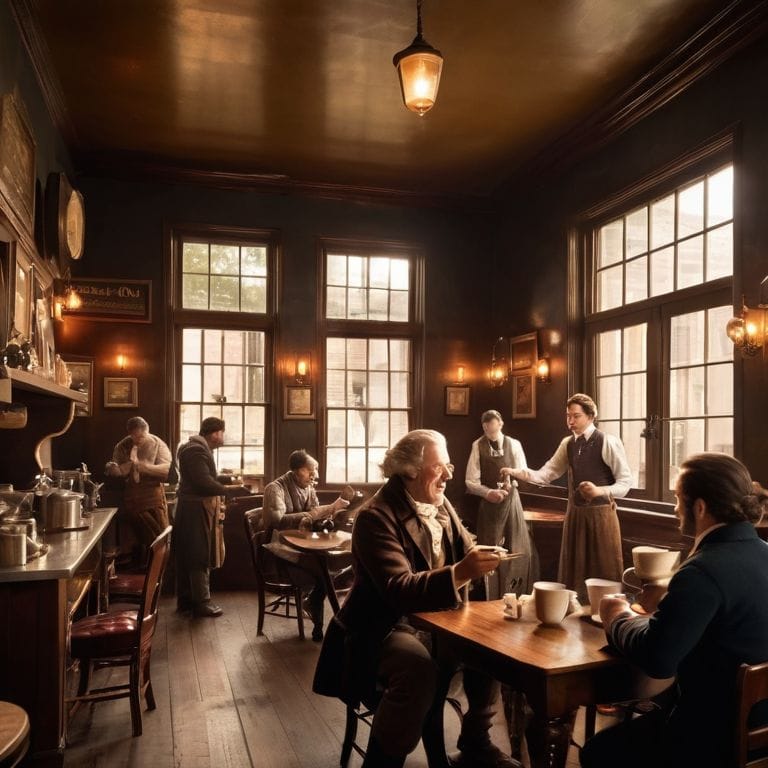 Fueling the American Revolution coffee house