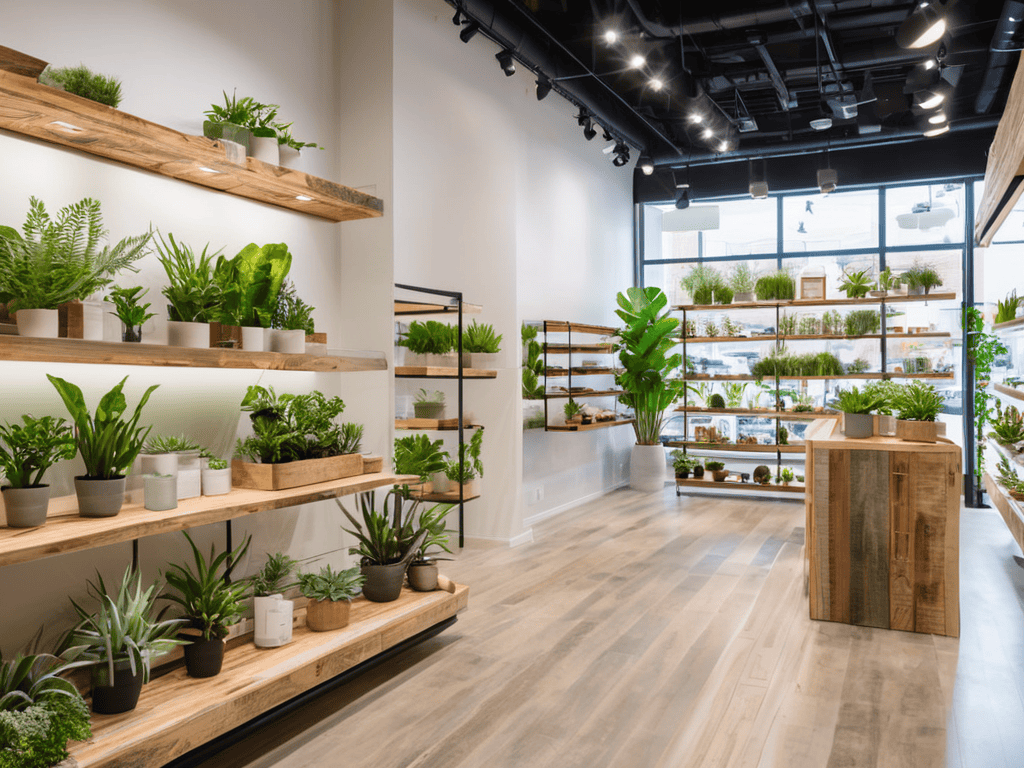 Sustainable Store Designs concept