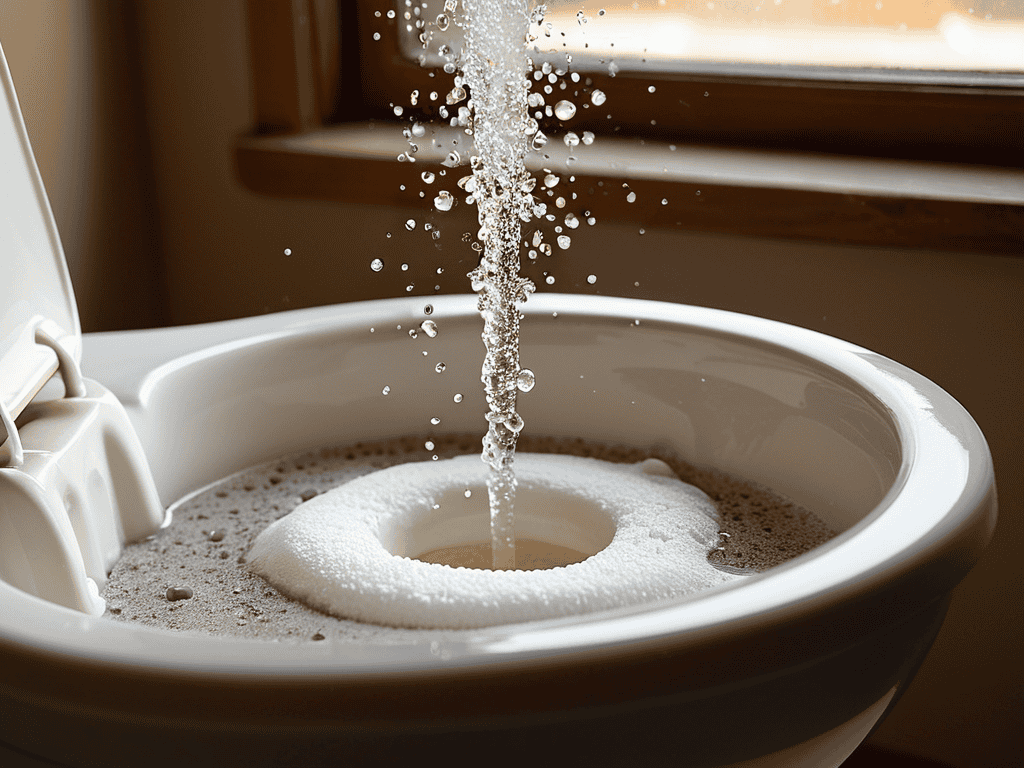 Unclogging Toilet No Plunger